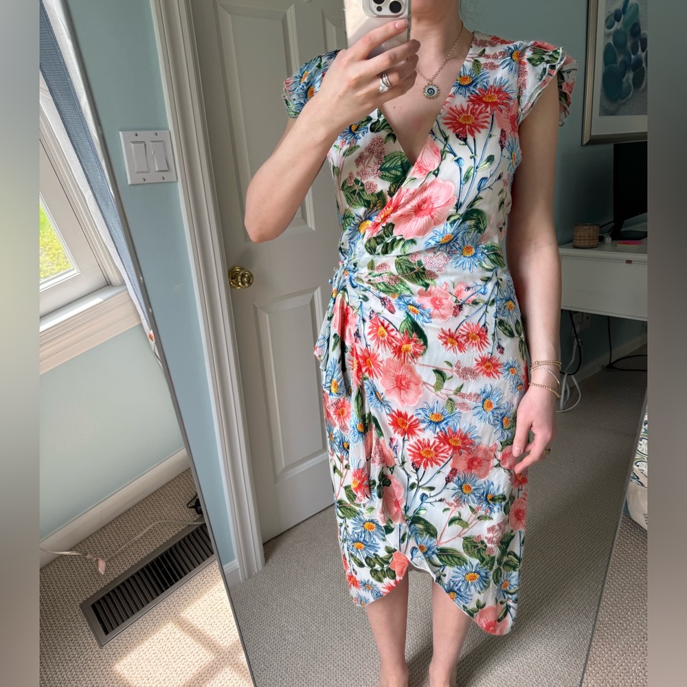 Alice + Olivia Floral Wrap Dress